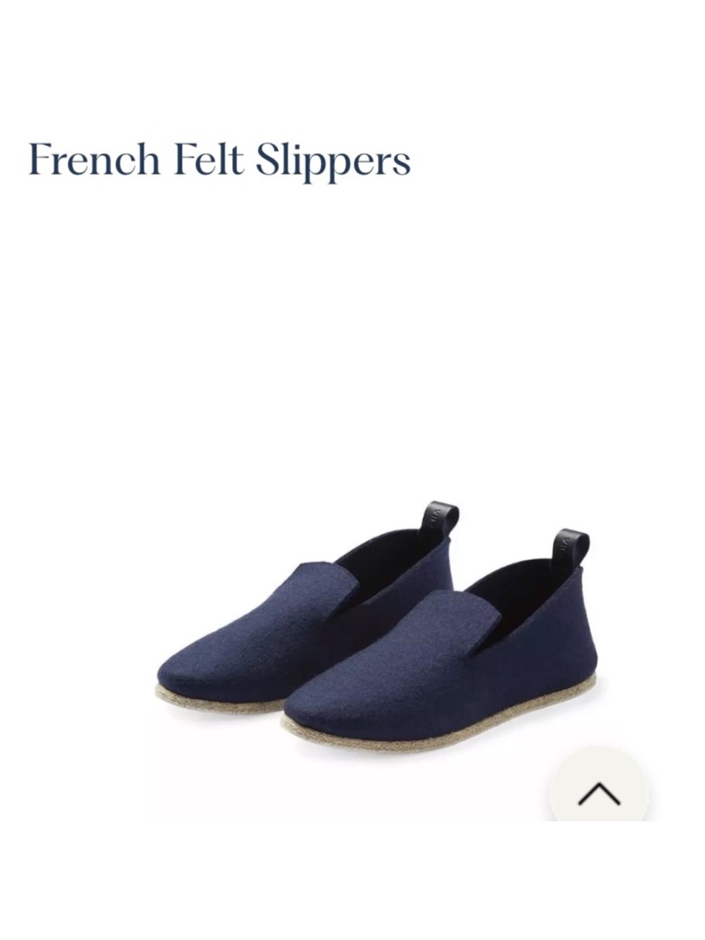 Serena & Lily French Felt Slippers Size 8
